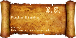 Mucha Bianka névjegykártya